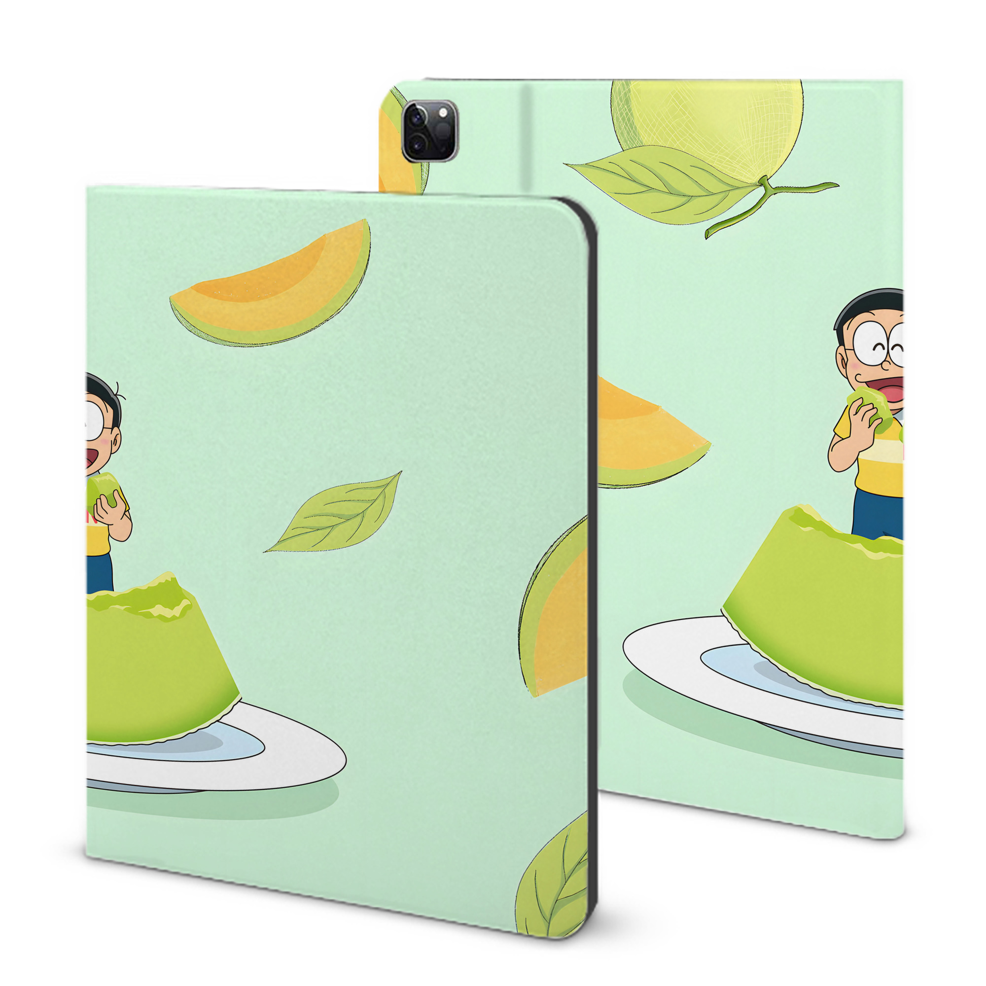 （画像用） ドラえもん Doraemon IPad ケース ブック型 PUレザー TPU 耐衝撃 軽量 薄型 ペン収納なし 全面保護 IPad 各モデル対応
